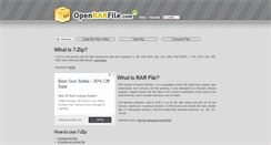 Desktop Screenshot of openrarfile.com